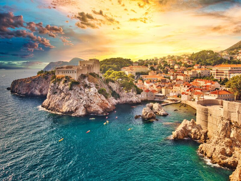 Fort,Lovrijenac,From,The,Top,Walls,Of,Dubrovnik,City,Of