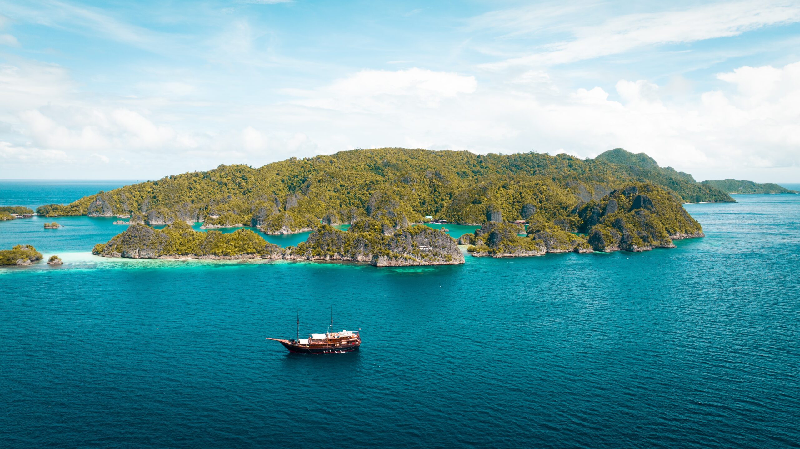Raja,Ampat:,Aerial,View,Of,A,Remote,Island,In,Indonesia.