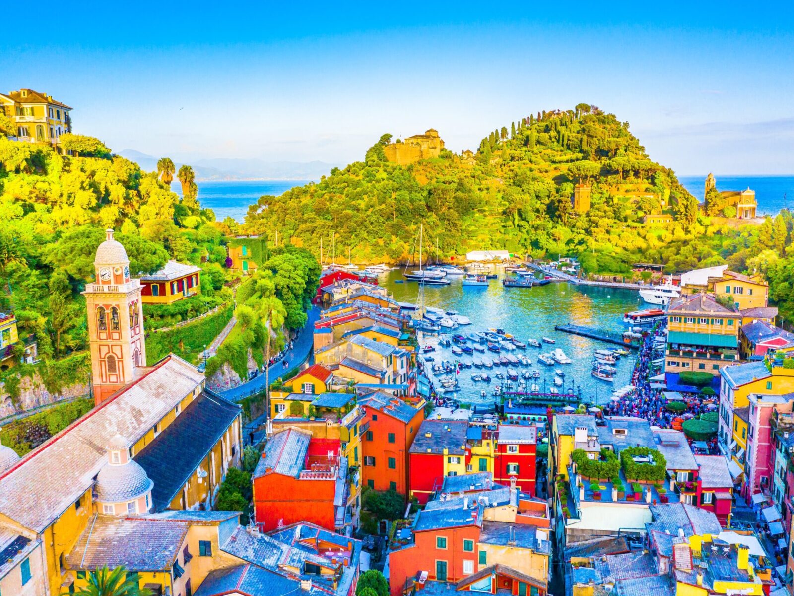 A,Picturesque,View,Of,Portofino,,A,Charming,Fishing,Village,On