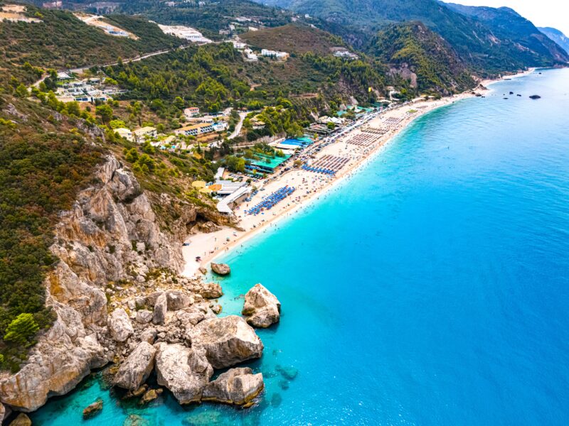 Kathisma,Beach,,On,The,Coast,Of,Lefkada,,In,The,Ionian