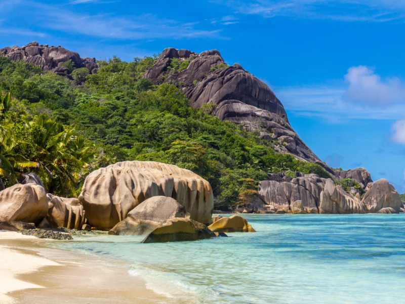 The,Most,Beautiful,Beach,Of,Seychelles,,Anse,Source,D’argent,