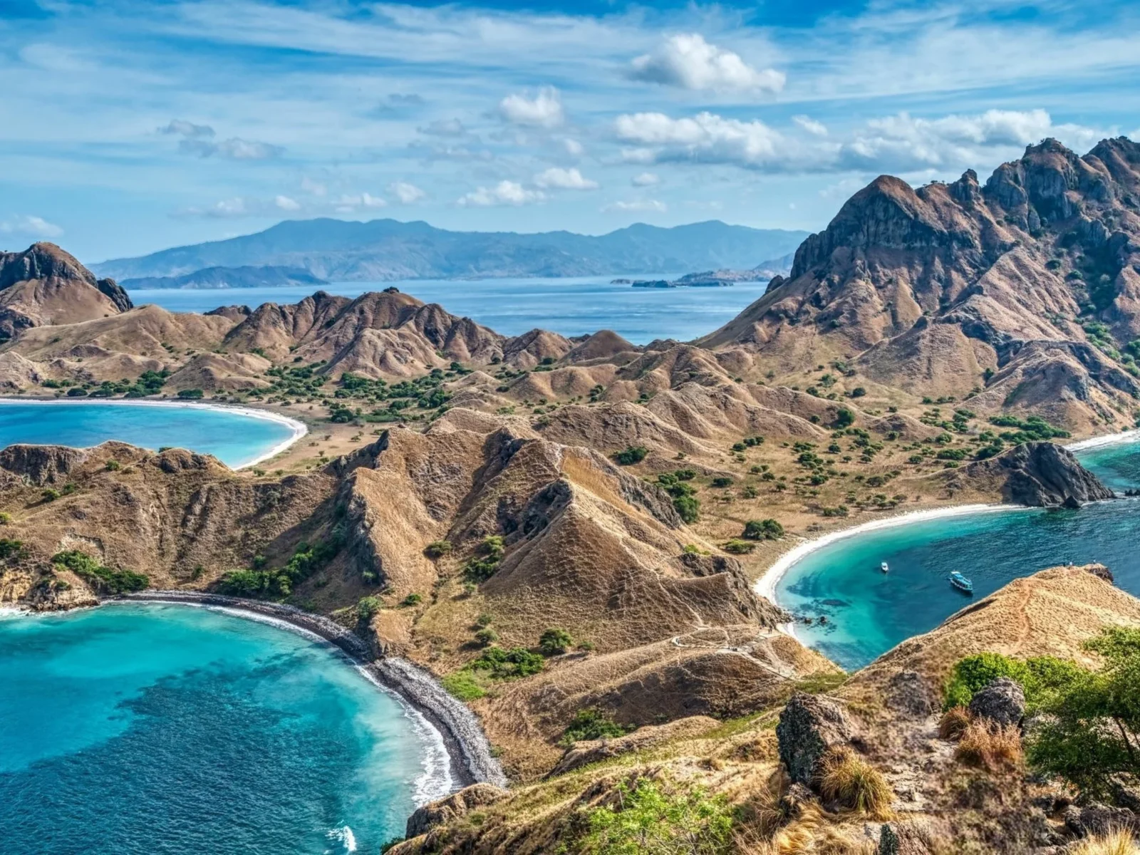 Indonesia-Labuan Bajo-Landscape, mountains, and beaches