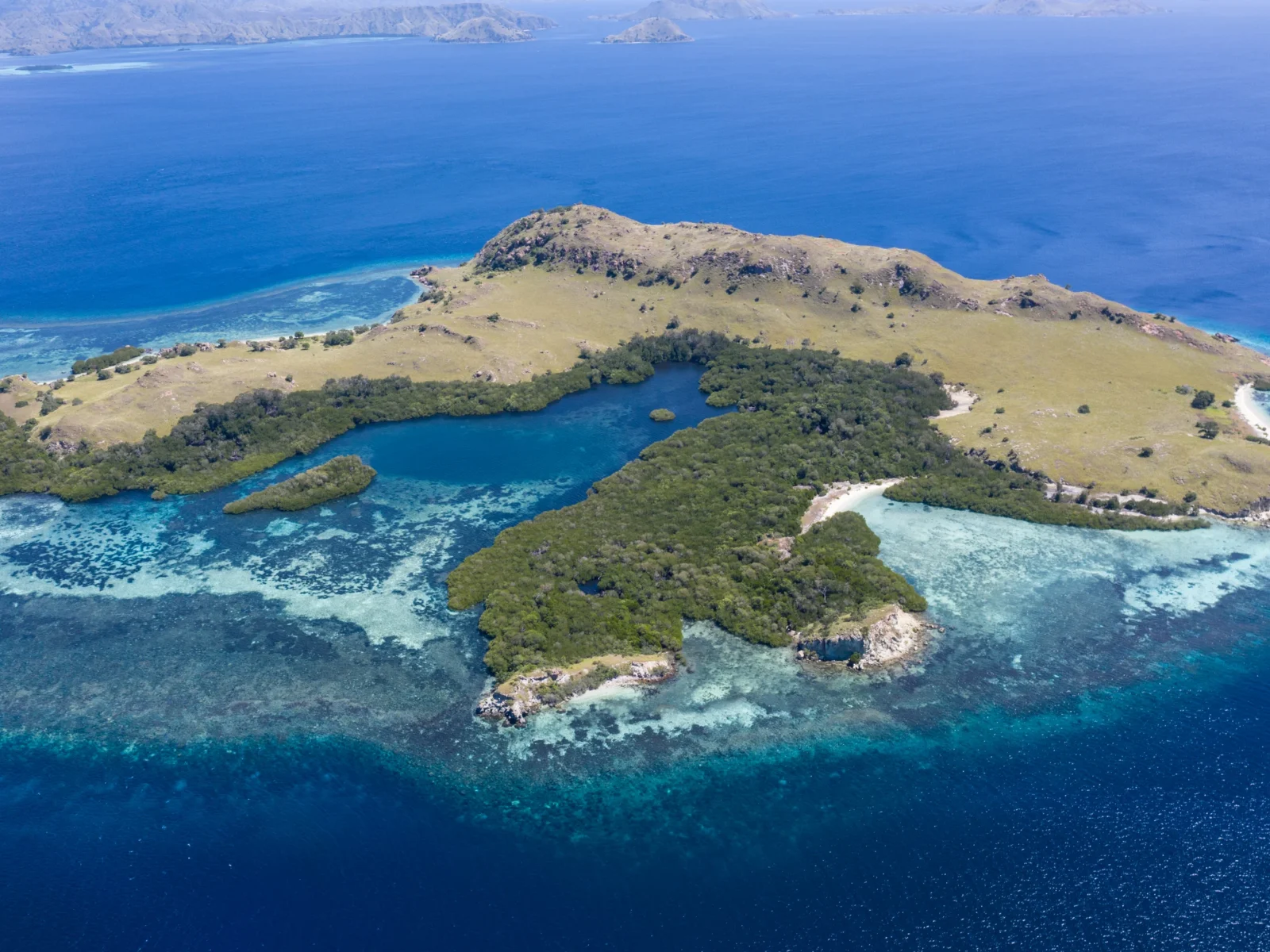 Indonesia-Tatawa Island-Aerial view