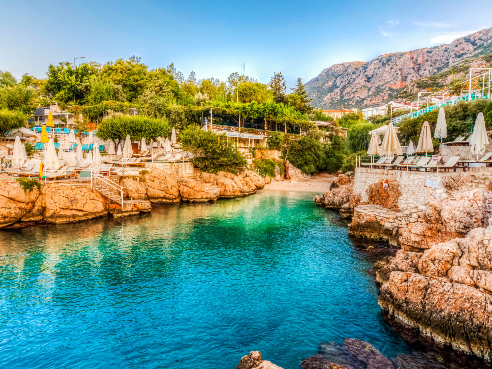 Kas,,Turkey,-,September,11,,2018,:,Kucuk,Cakil,Beach