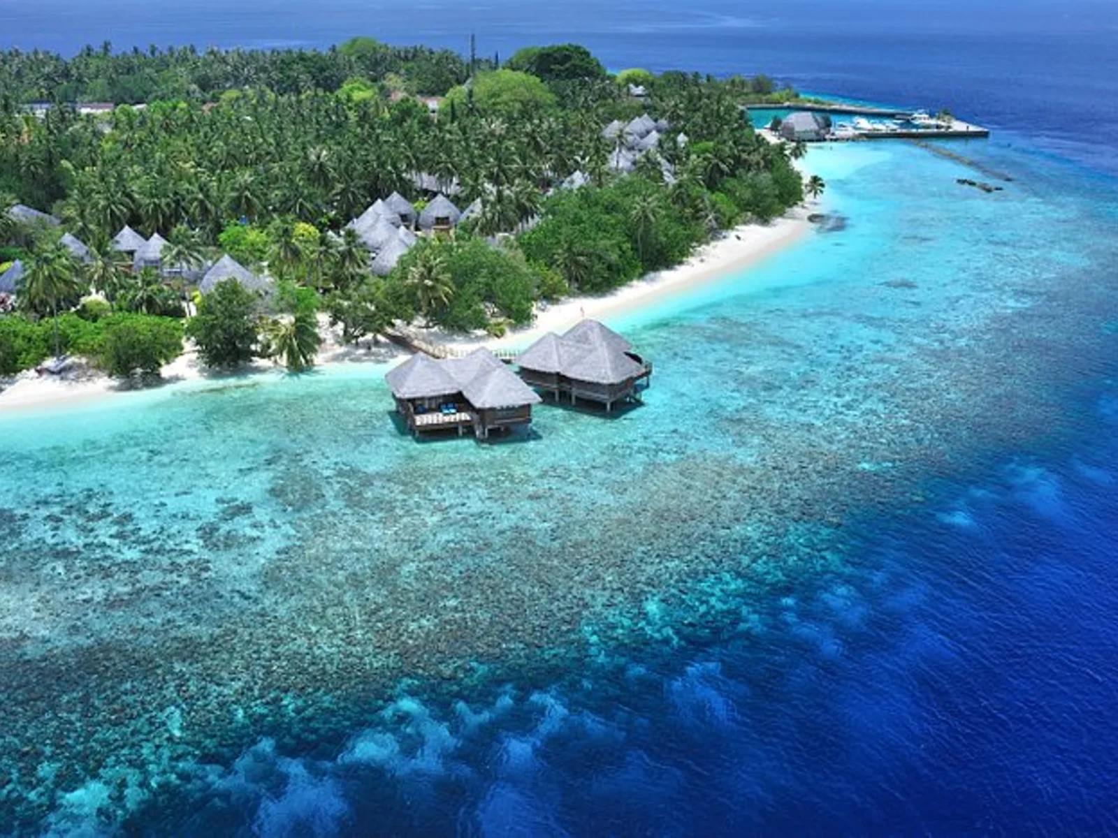 Maldives-Bandos-Aerial view