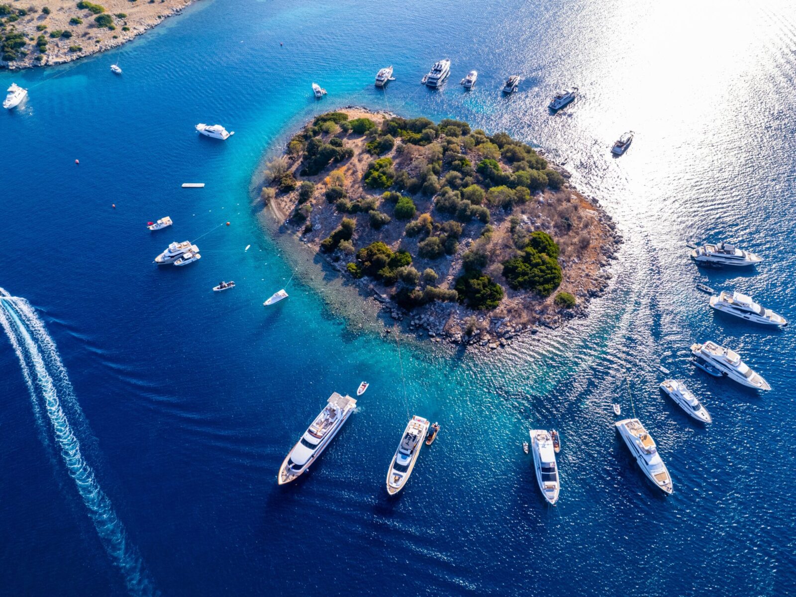 Turkbuku,Bay,Of,Bodrum.,Mugla,,Turkey.,Aerial,Panoramic,View,Of