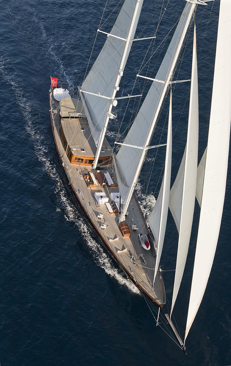 Under sails